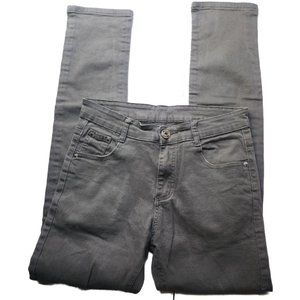 Qazel Vorrlon Sz 30 Grey Distressed Knee Womens Jeans